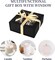 Black Gift Box with Window, 7.5"x7.5"x3.1" - Luxury Magnetic Lid Gift Box for Presents